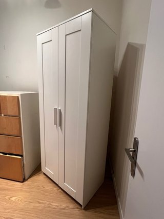 Armario BRIMNES 2 puertas blanco 78x50x190