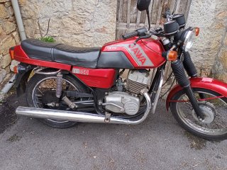 Moto Jawa 350cc TS Roja