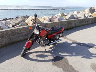 Moto Jawa 350cc TS Roja
