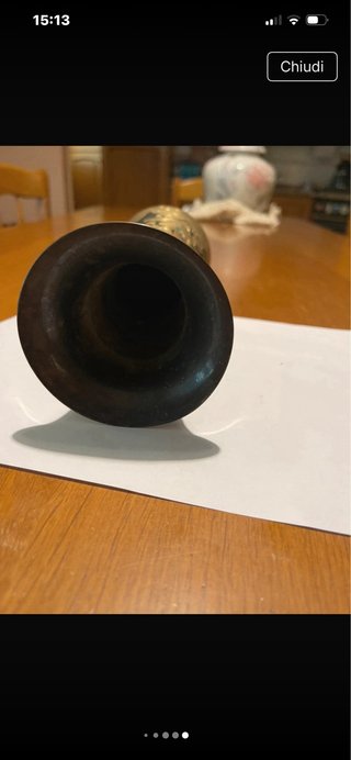 Vaso inciso vintage cm 26