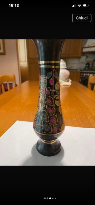 Vaso inciso vintage cm 26