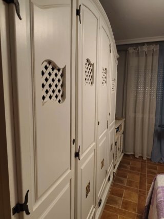 Dormitorio completo madera maziza