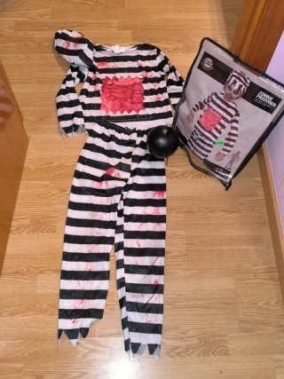 Disfraz Preso Zombie Infantil Talla 7-9