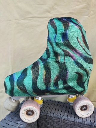 Cubrepatines con estampado cebra