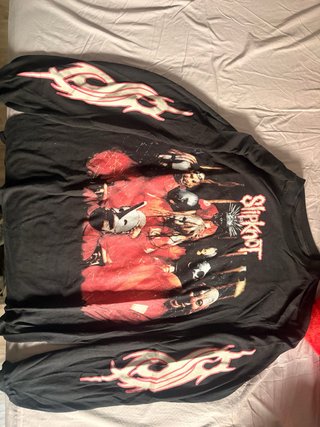 Camiseta Slipknot Manga Larga Negra