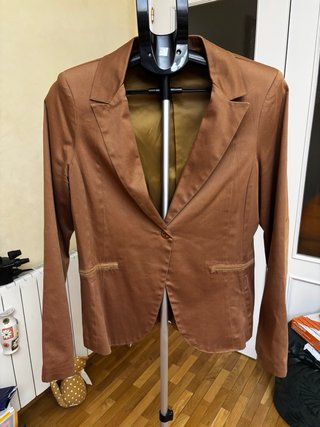 Blazer mujer marrón