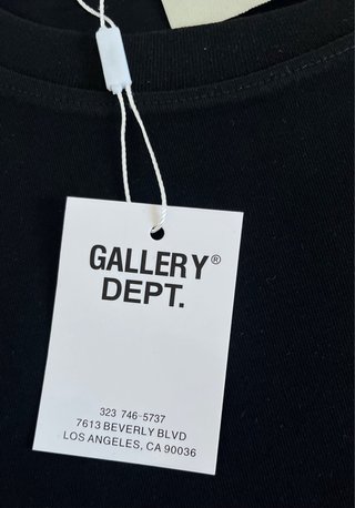 Gallery Dept. Camiseta Negra con Estampado Talla M