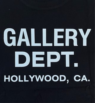 Gallery Dept. Camiseta Negra con Estampado Talla M
