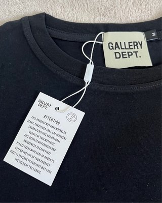 Gallery Dept. Camiseta Negra con Estampado Talla M
