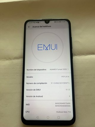 Huawei Azul Casi  a estrenar con cargador  y funda