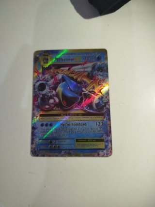 Carta Mega Blastoise EX Holográfica