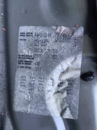 Asiento trasero derecho seat ibiza (6l1) 404109