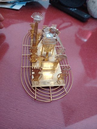Adorno Azteca Dorado Figuras