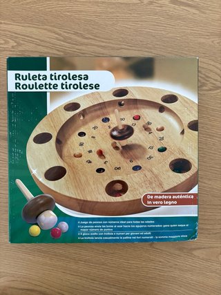 Ruleta Tirolesa Juego de Madera
