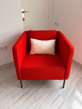 Sillón IKEA EKERÖ Skiftebo Rojo