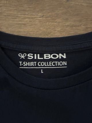 Camiseta Silbon Good Vibes Azul Marino Talla L
