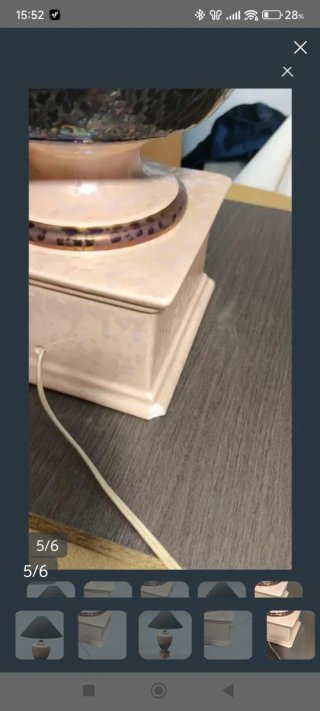 Lámpara de sobremesa cerámica salón