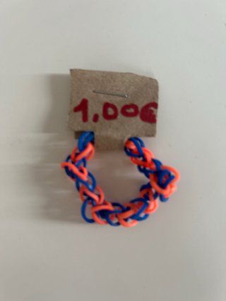 Pulseras hilo y goma multicolor