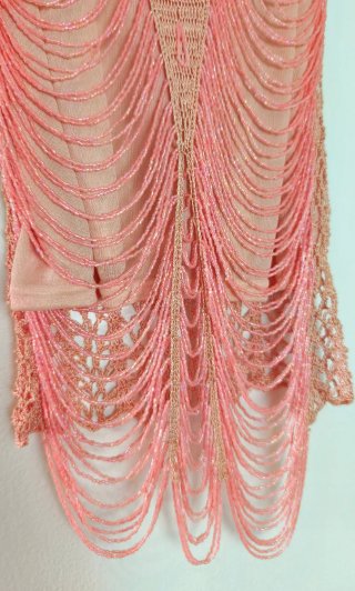 Top Vestir Pedrería Salmón y Rosa