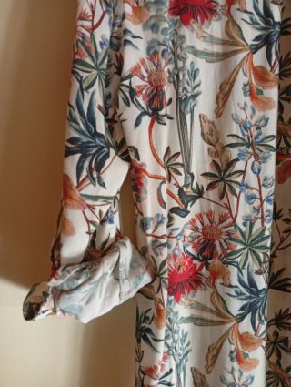 Camisa Zara floral multicolor