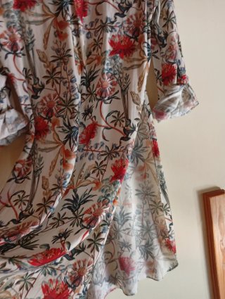 Camisa Zara floral multicolor