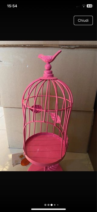 Gabbietta decorativa porta gioielli