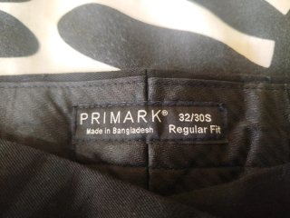 Pantalón de Vestir Negro Primark Regular Fit