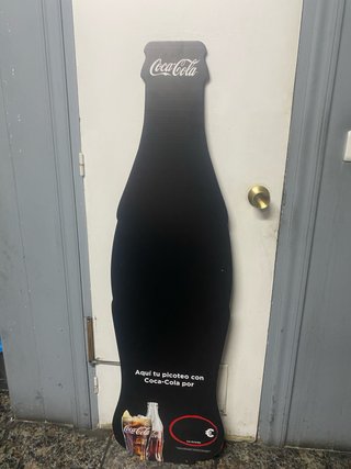 Pizarra Coca-Cola Alargada:1,40m Ancho:40cm