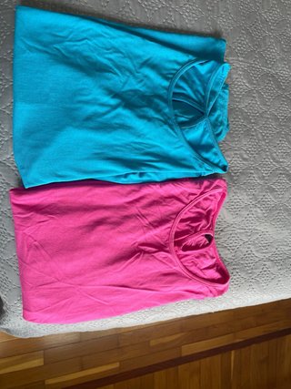 Camiseta sin mangas azul