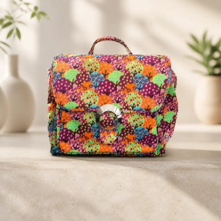 Bolso estampado árboles multicolor