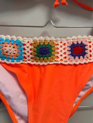 Bikini uncinetto arancione taglia L