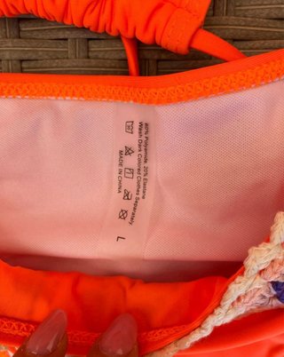 Bikini uncinetto arancione taglia L