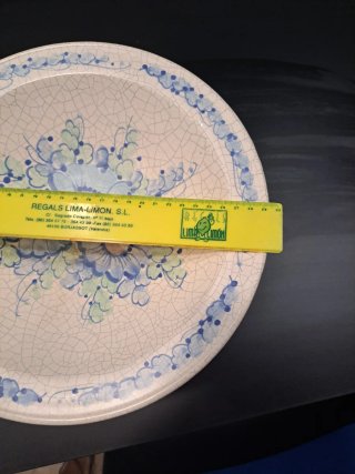 Frutero de cerámica pintado a mano