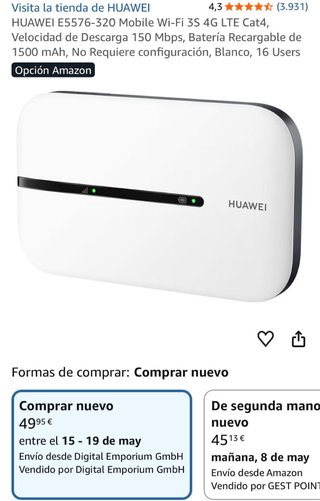 WIFI portátil Huawei 4G Mobile