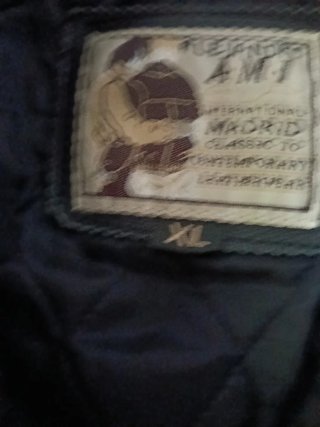 Chaqueta Cuero Cremalleras XL