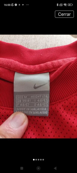 Camiseta Nike Cortez Manga Larga Talla M