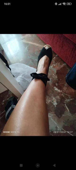 Alpargatas negras con lazo sin estrenar