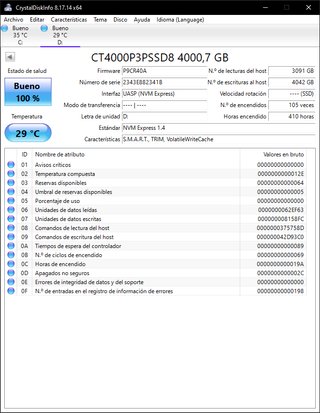 SSD NVME Crucial p3 plus 4tb
