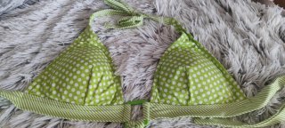 Bikini dos piezas verde con lunares blancos T36/38