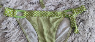 Bikini dos piezas verde con lunares blancos T36/38