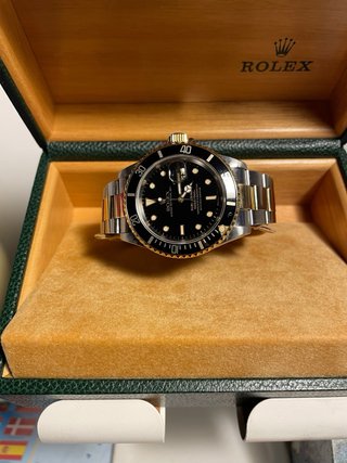 Reloj Rolex Submariner Acero y Oro  Negro