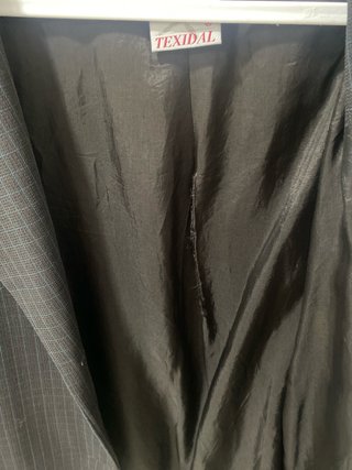 Blazer preto risca de giz