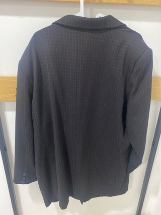 Blazer preto risca de giz