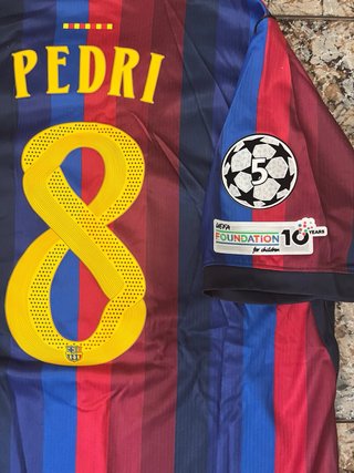 Camiseta fc barcelona champions pedri