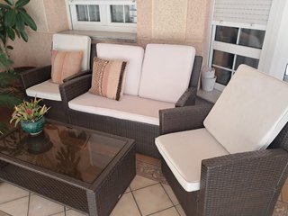 Conjunto Muebles Terraza Ratán Marrón