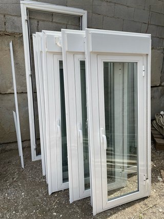 Ventanas de aluminio blanco climalit con persiana