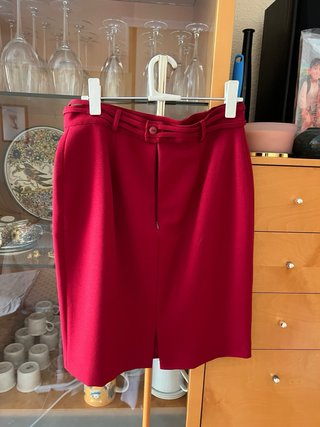 Traje chaqueta y falda rojo Nominal Talla M