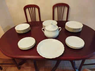 Título: Vajilla de porcelana Santa Clara – 23 piez