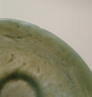 CIOTOLA Pietra GIADA Vintage CINESE Verde con BASE