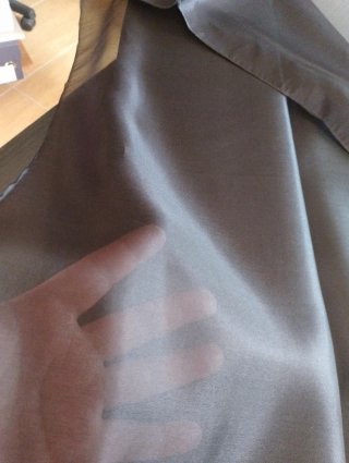 Organza di pura seta nera MT 2.70